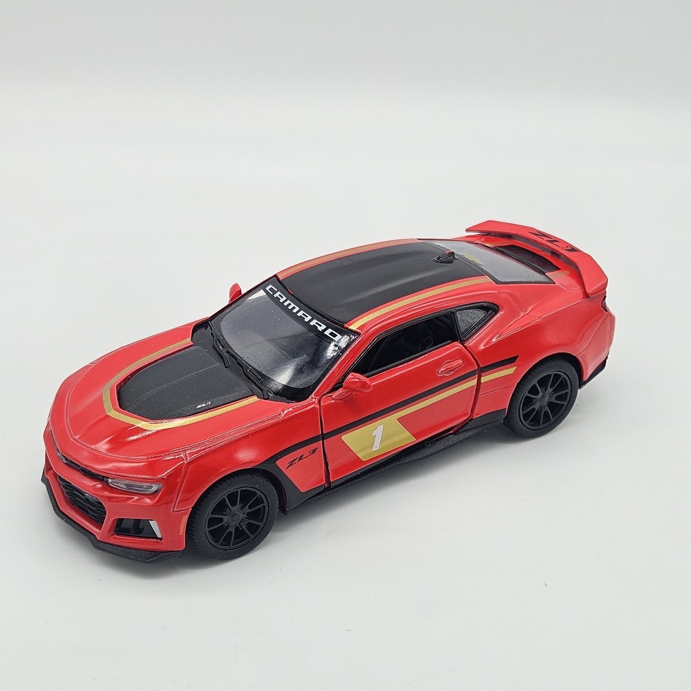 Kinsmart 2017 Chevrolet Camaro ZL1 Diecast Toy Car Red 1:38 Scale Pull Back